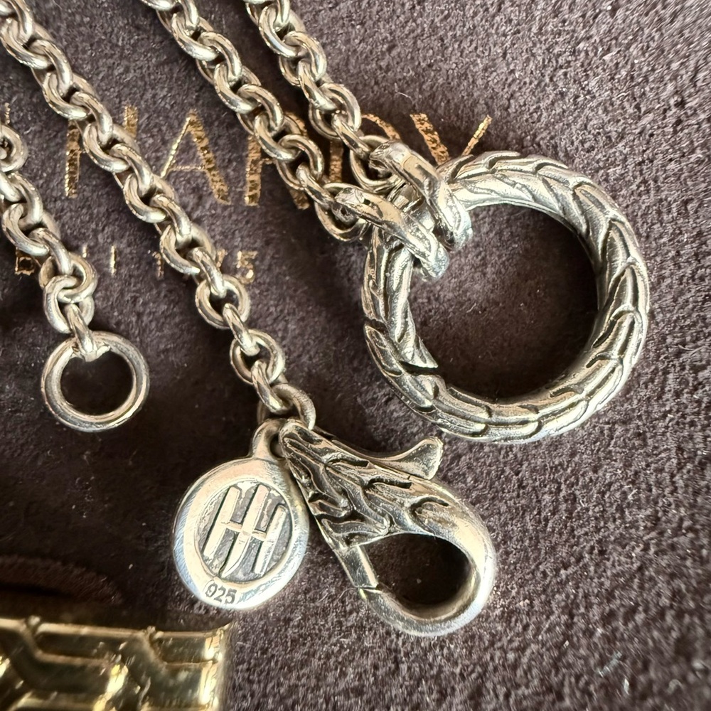 John Hardy Classic Chain Keyring Necklace with Hinge to Wear With/Without Charms - Picture 13 of 17